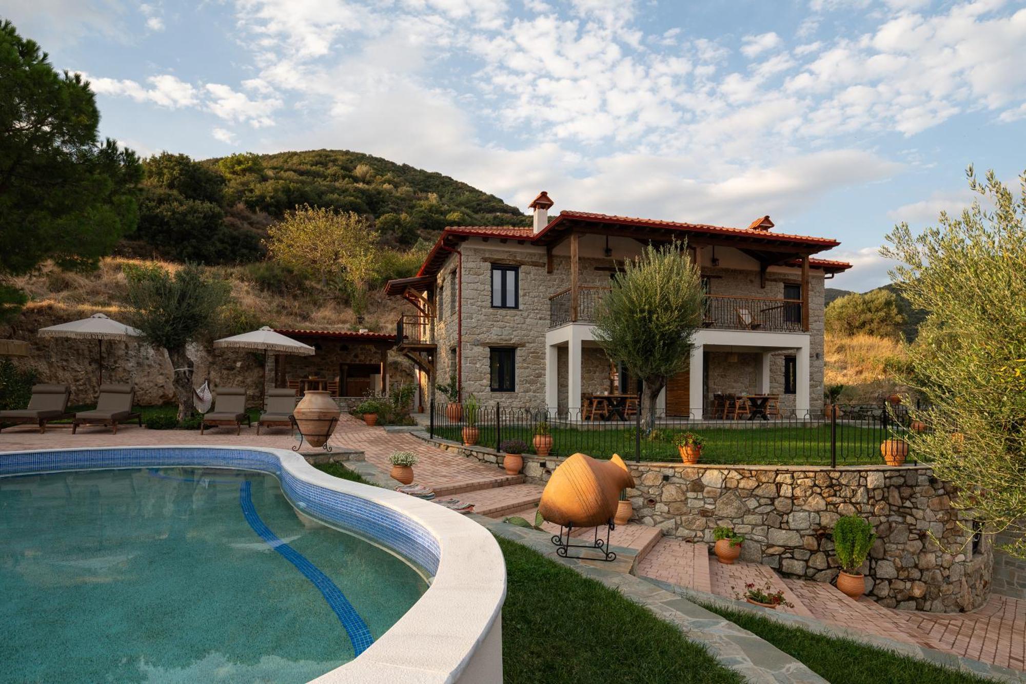 Lithos Villas Apollon Sykia Chalkidikis Bagian luar foto