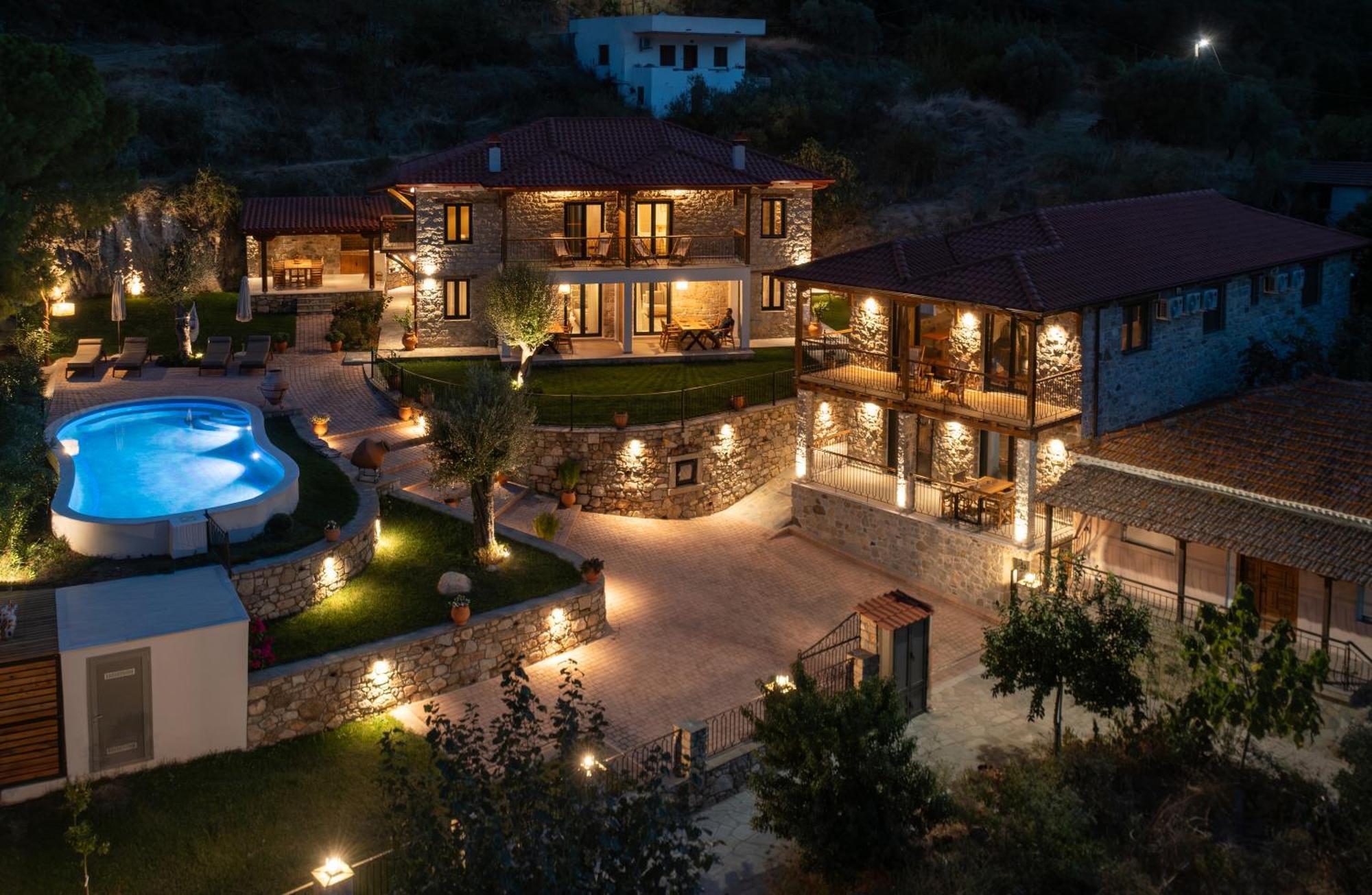 Lithos Villas Apollon Sykia Chalkidikis Bagian luar foto