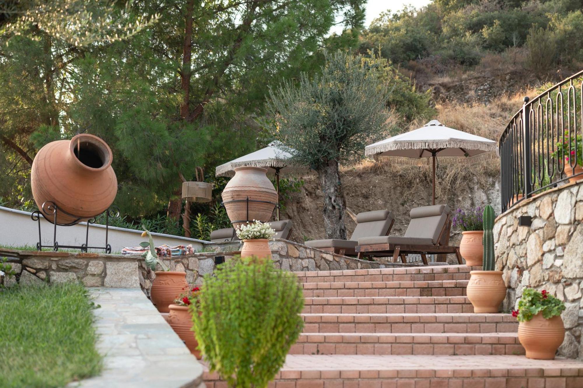 Lithos Villas Apollon Sykia Chalkidikis Bagian luar foto