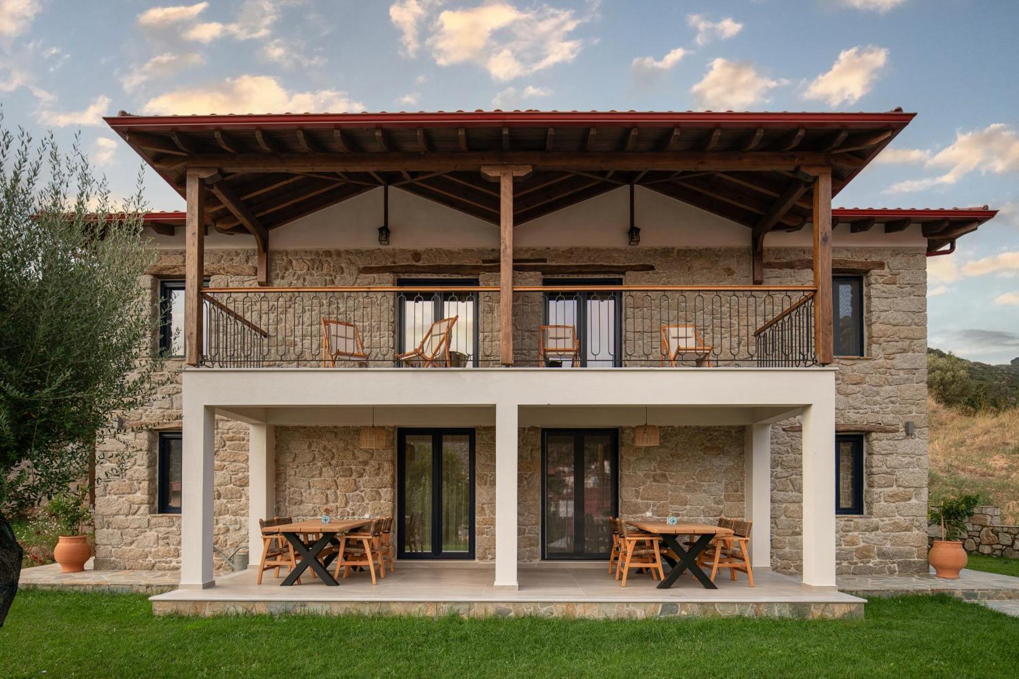 Lithos Villas Apollon Sykia Chalkidikis Bagian luar foto